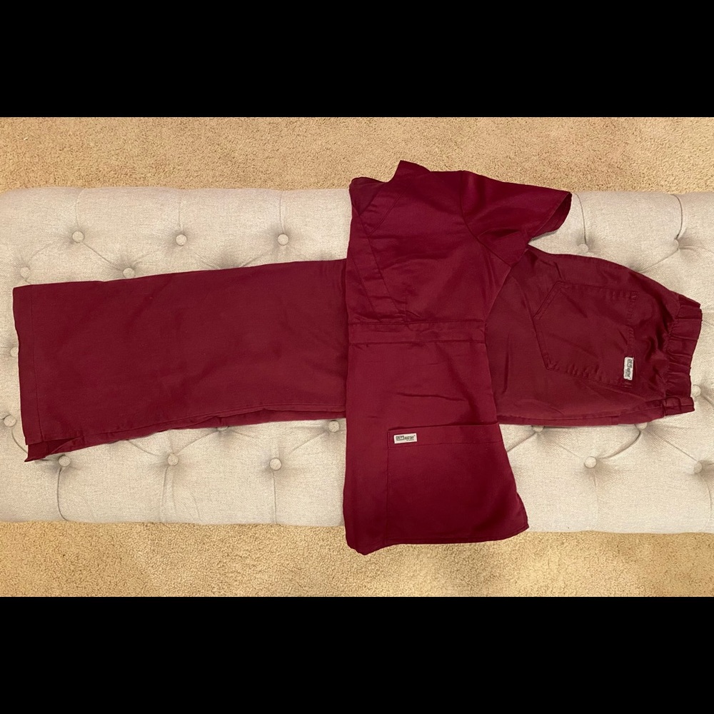 XSP Maroon/Wine Color Grey’s Anatomy Scrubs